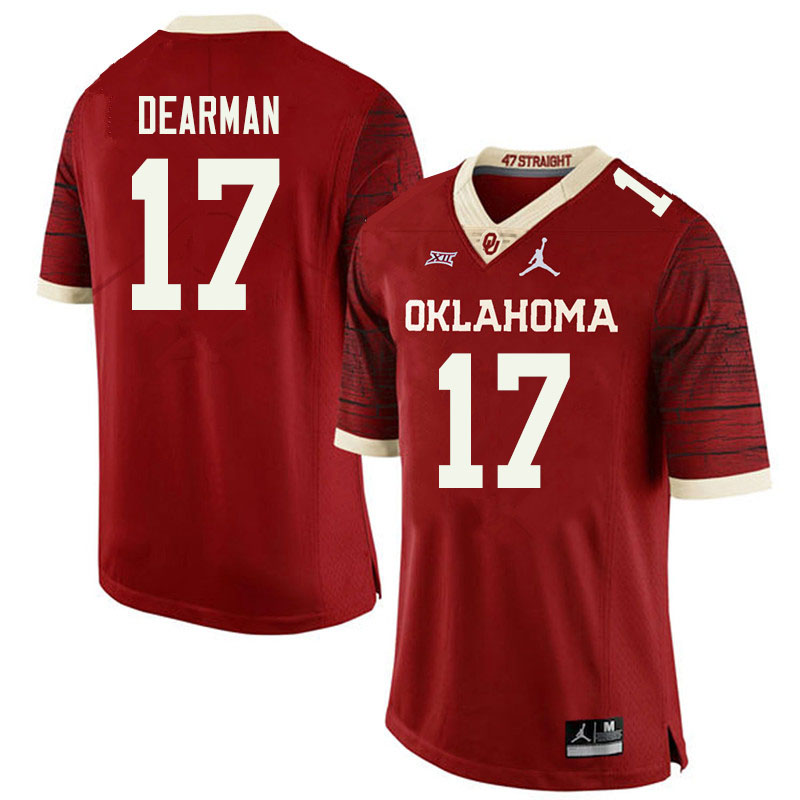 Jordan Brand Men #17 Ty DeArman Oklahoma Sooners College Football Jerseys Sale-Retro